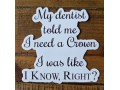 Sticker - Dentist Crown - 3 Pack